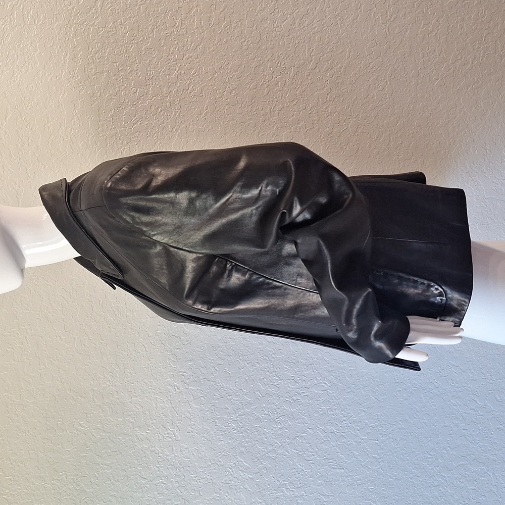 Jones New York Black lamb skin Jacket - Picture 3 of 13